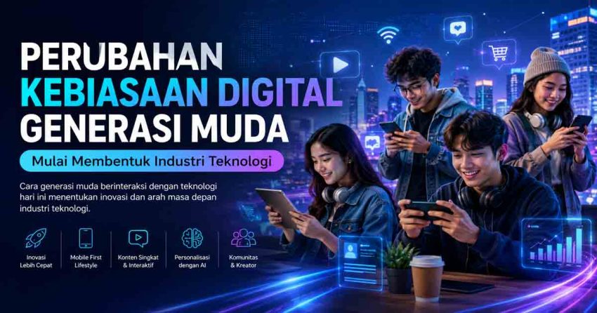 Perubahan Kebiasaan Digital Generasi Muda Mulai Membentuk Industri Teknologi
