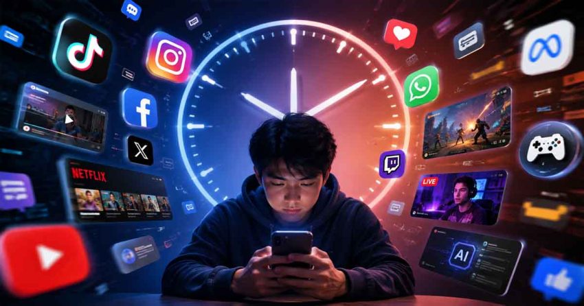 Platform Digital Semakin Bersaing Merebut Waktu Pengguna